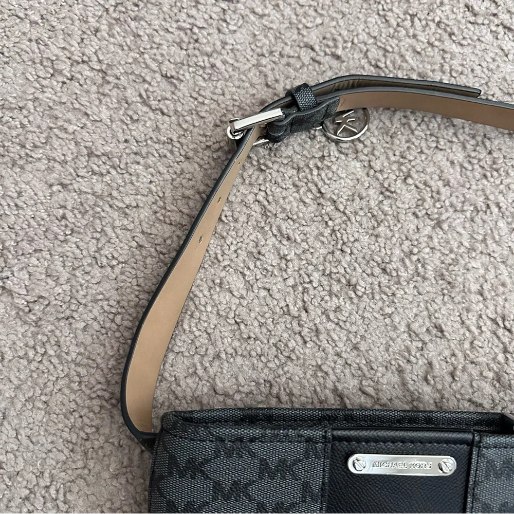 Michael Kors MK Logo Canvas Belt Bag Womens